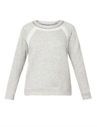 Rebecca Taylor Bi-colour chain-detail sweatshirt