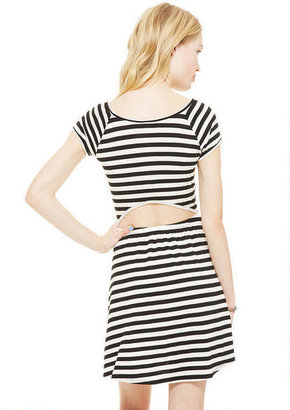 Delia's Striped Peek-A-Boo Dress