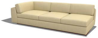 TrueModern Jackson 96 Armless Split Sofa
