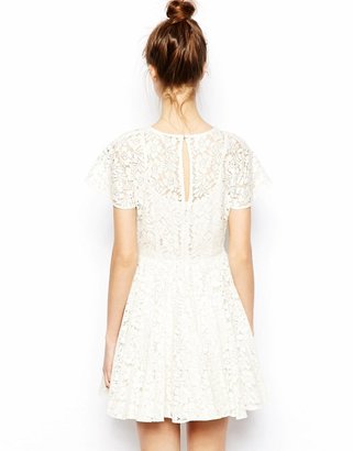 ASOS Skater Dress In Bright Embroidery