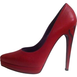Casadei Red Leather Heels