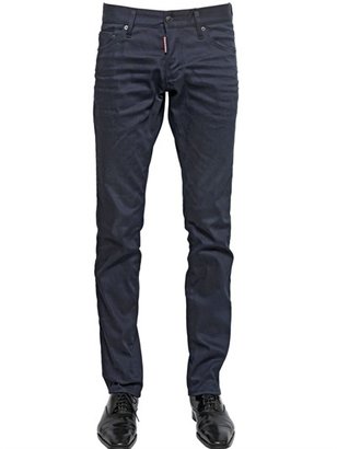 DSquared 1090 18cm Washed Stretch Cotton Denim Jeans