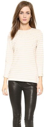 Tory Burch Carrie Tee with Imitation Pearls