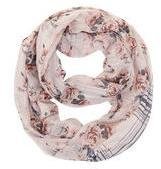 Dorothy Perkins Womens Pink Check Floral Mix Snood- Pink