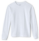Lands' End Toddler Boys Long Sleeve Essential Tee-White