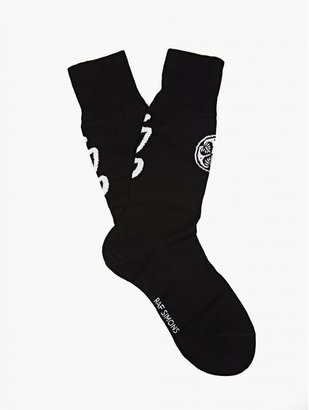 Raf Simons Men’s Black Fine-Knit Socks