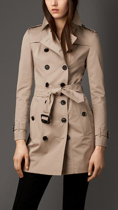 Burberry Mid-Length Double Sateen Trench Coat
