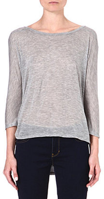 Enza Costa Pleated-back jersey top