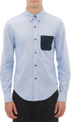Band Of Outsiders Contrast-Pocket Oxford Cloth Shirt