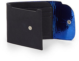 Maison Margiela Patent-Lined Leather Wallet