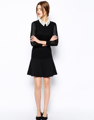 Ted Baker Sweater with Embellished Collar