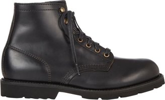 HH Brown Shoe Company HH BROWN SHOE COMPANY MEN'S LACE-UP EDDARD BOOTS-BLACK SIZE 11