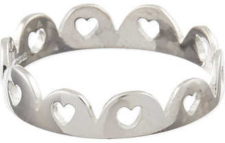 Tatty Devine Crown of Hearts ring
