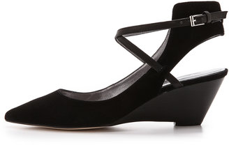 Belle by Sigerson Morrison Wallace Ankle Strap Wedges