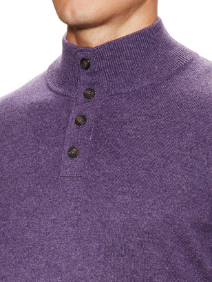 Cashmere Half Button Sweater