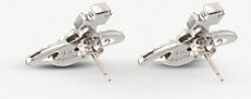 Vivienne Westwood Ladies Crystal and Rhodium Silver Orb Design Mayfair Bas Relief Earrings