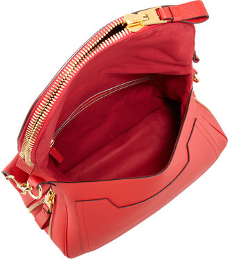 Tom Ford Jennifer Calfskin Shoulder Bag, Flame Red