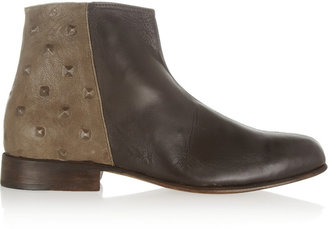 Esquivel Shelley two-tone leather ankle boots