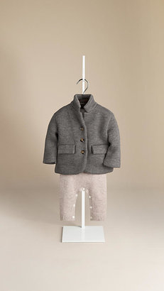 Burberry Double-knit Cashmere Silk Blend Jacket