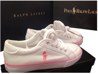Polo Ralph Lauren White Cloth Trainers