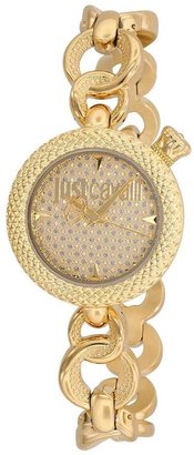 Just Cavalli Justcavalli Crystal Set Gold Chain Ladies Watch