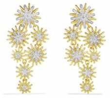 David Yurman Staburst Cluster Earrings with Diamonds in Gold
