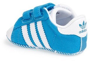 adidas 'Superstar 2' Crib Shoe (Baby)