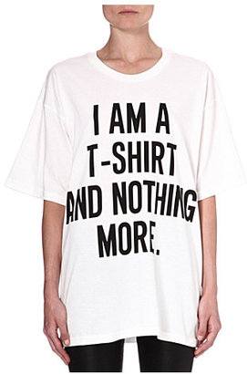 Moschino Monochrome slogan t-shirt