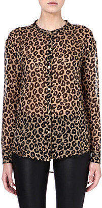 Juicy Couture Cheetah print silk shirt
