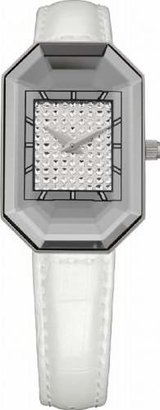 Jowissa Women's J8.011.S Scala Stainless Steel Genuine Leather Rhinestone Imprint Dial Watch