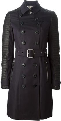 Burberry contrast trench coat