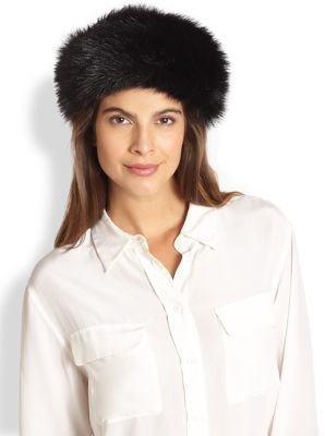 Saks Fifth Avenue Donna Salyers for Russian Sable Faux Fur Hat