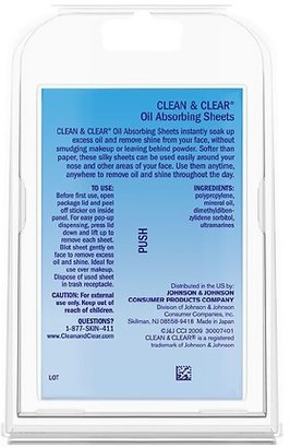 Clean & Clear Oil Absorbing Facial Sheets Unspecified