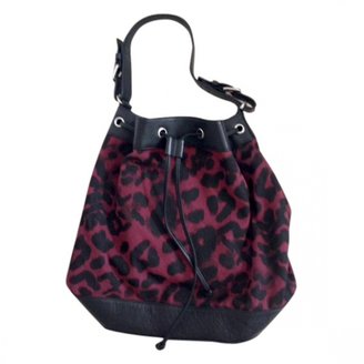 Sandro Leopard print Leather Handbag