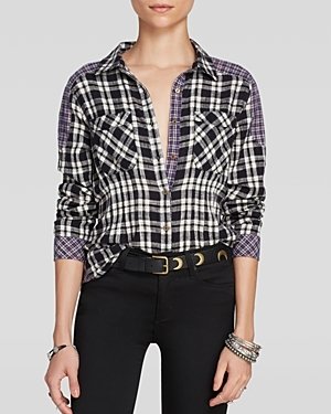 Free People Shirt - Catch Up With Me Plaid