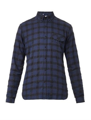 Oliver Spencer Button-down-collar checked shirt