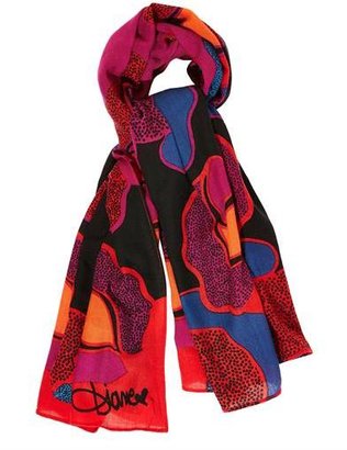 Diane von Furstenberg Rose Gate-print scarf