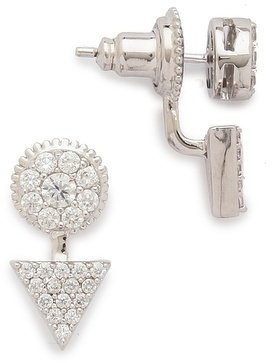 Fallon Jewelry Elin Pave Geometry Convertible Earrings