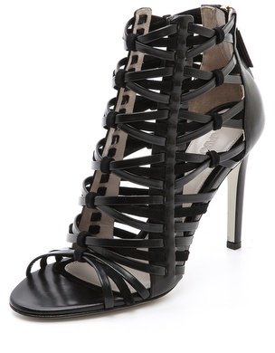 Jason Wu Leather & Suede Woven Sandals