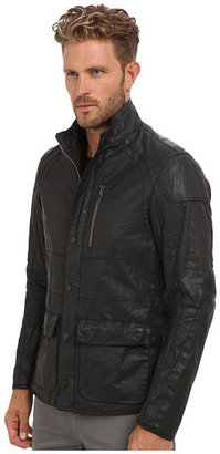 John Varvatos Collection Zip & Snap Front Motocross Jacket w/ Multi Seamed Body & Sleeve "Articulated Elbow" Zip Sleeves O1088Q2