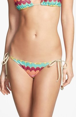 Luli Fama 'Wavey' Knit Front Side Tie Bikini Bottoms