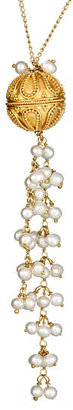 Crish Gypsy Ball Necklace with White Pearl