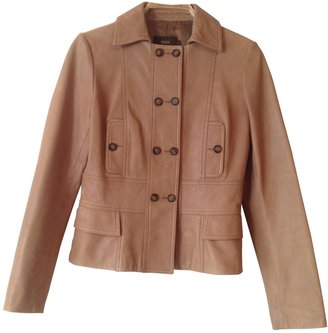 Reiss Beige Leather Jacket