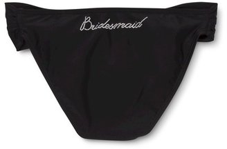 Xhilaration Junior's 'Bridesmaid' Hipster Swim Bottom -Black