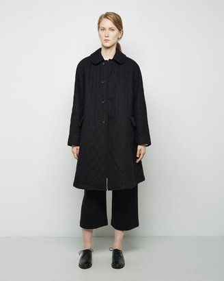 Comme des Garcons round collar quilted wool coat