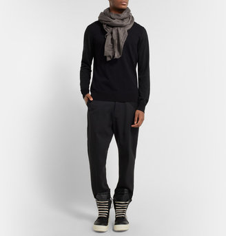 Rick Owens Cotton, Cashmere and Silk-Blend Scarf