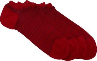 Barneys New York Two-Pair Set, Striped Ankle Socks