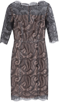 Erdem Anna 3/4 Sleeve Lace Dress