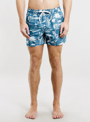 Topman Waikiki Beach Swim Shorts