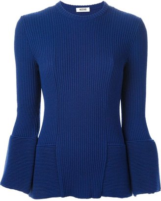 Moschino Cheap & Chic ribbed panel jumper